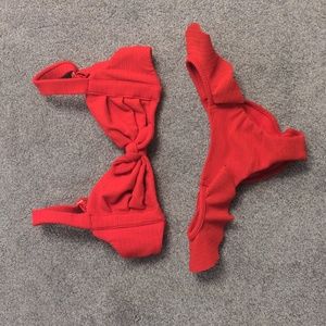 MONTCE BIKINI RED MEDIUM BOTTOM